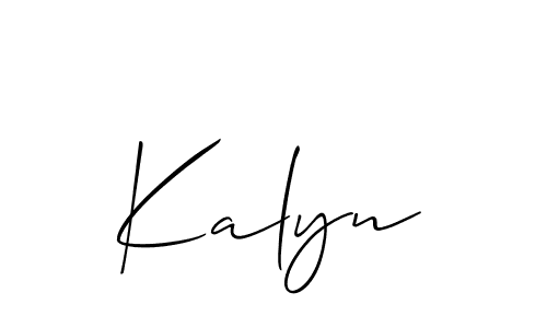 Similarly Allison_Script is the best handwritten signature design. Signature creator online .You can use it as an online autograph creator for name Kalyn. Kalyn signature style 2 images and pictures png