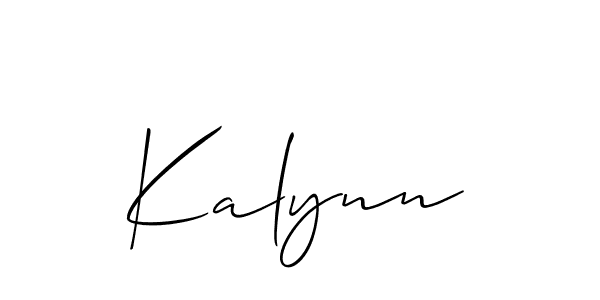 The best way (Allison_Script) to make a short signature is to pick only two or three words in your name. The name Kalynn include a total of six letters. For converting this name. Kalynn signature style 2 images and pictures png