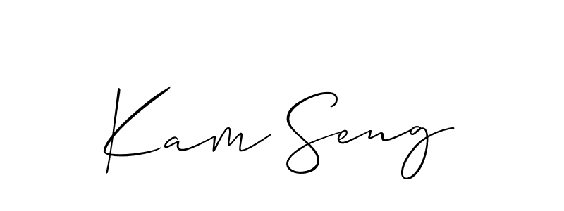 Check out images of Autograph of Kam Seng name. Actor Kam Seng Signature Style. Allison_Script is a professional sign style online. Kam Seng signature style 2 images and pictures png