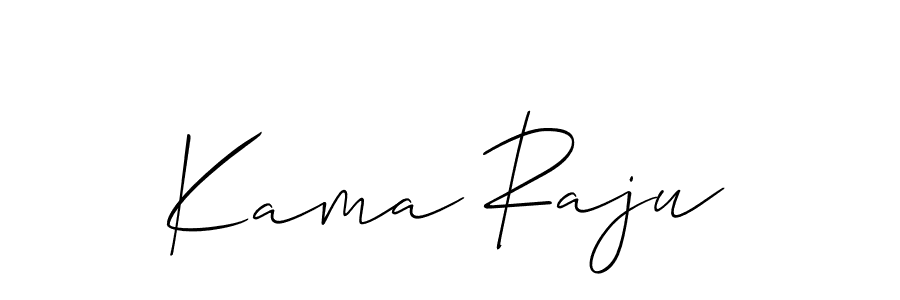 Also You can easily find your signature by using the search form. We will create Kama Raju name handwritten signature images for you free of cost using Allison_Script sign style. Kama Raju signature style 2 images and pictures png