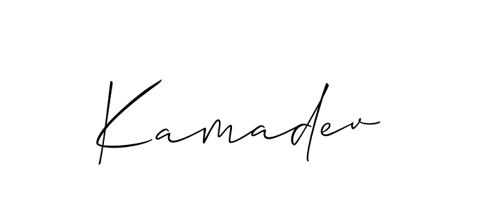 Similarly Allison_Script is the best handwritten signature design. Signature creator online .You can use it as an online autograph creator for name Kamadev. Kamadev signature style 2 images and pictures png