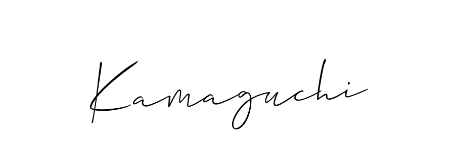 How to make Kamaguchi name signature. Use Allison_Script style for creating short signs online. This is the latest handwritten sign. Kamaguchi signature style 2 images and pictures png