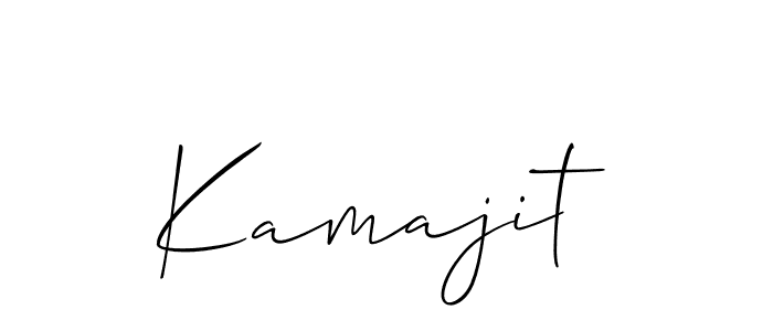 Kamajit stylish signature style. Best Handwritten Sign (Allison_Script) for my name. Handwritten Signature Collection Ideas for my name Kamajit. Kamajit signature style 2 images and pictures png