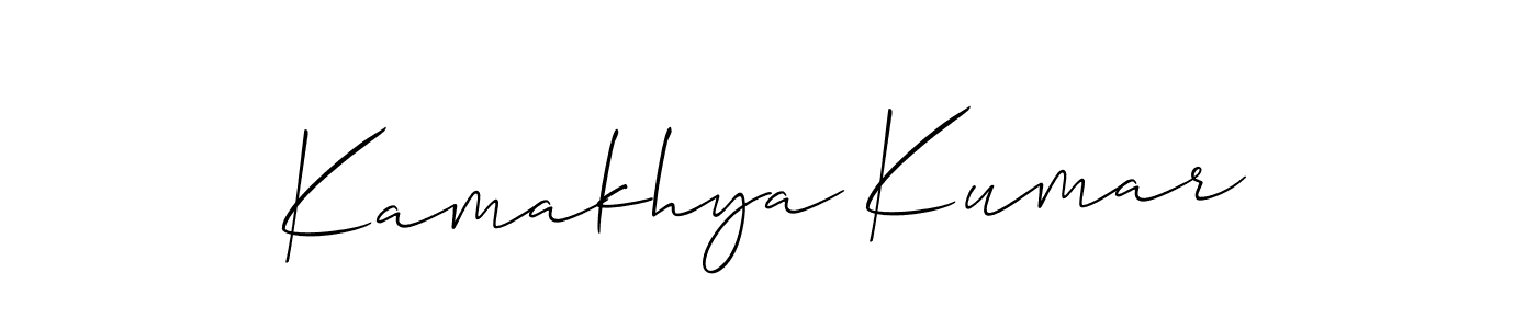 This is the best signature style for the Kamakhya Kumar name. Also you like these signature font (Allison_Script). Mix name signature. Kamakhya Kumar signature style 2 images and pictures png