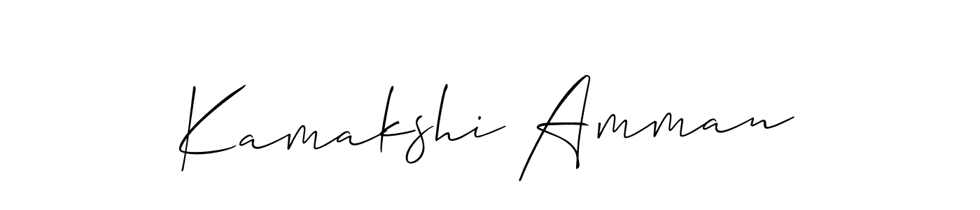 How to make Kamakshi Amman signature? Allison_Script is a professional autograph style. Create handwritten signature for Kamakshi Amman name. Kamakshi Amman signature style 2 images and pictures png
