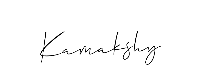 if you are searching for the best signature style for your name Kamakshy. so please give up your signature search. here we have designed multiple signature styles  using Allison_Script. Kamakshy signature style 2 images and pictures png