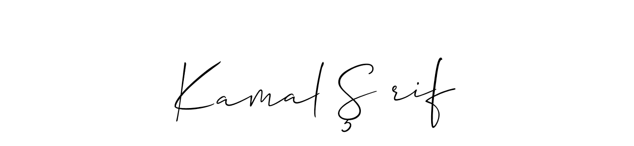 Also You can easily find your signature by using the search form. We will create Kamal Şərif name handwritten signature images for you free of cost using Allison_Script sign style. Kamal Şərif signature style 2 images and pictures png