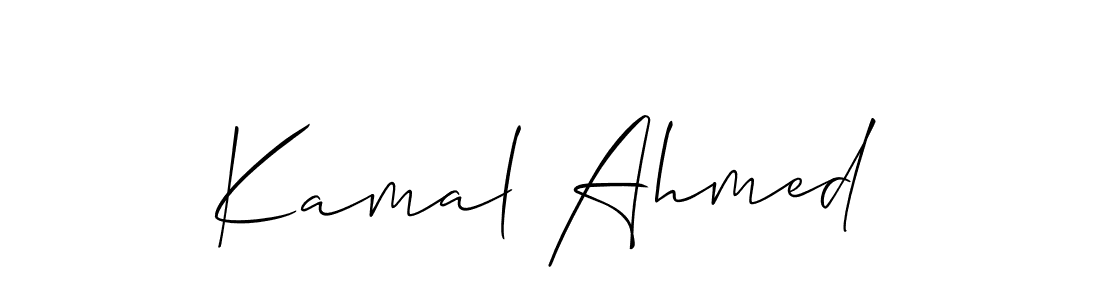 How to make Kamal Ahmed signature? Allison_Script is a professional autograph style. Create handwritten signature for Kamal Ahmed name. Kamal Ahmed signature style 2 images and pictures png