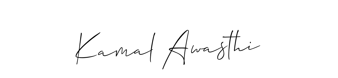 How to make Kamal Awasthi signature? Allison_Script is a professional autograph style. Create handwritten signature for Kamal Awasthi name. Kamal Awasthi signature style 2 images and pictures png