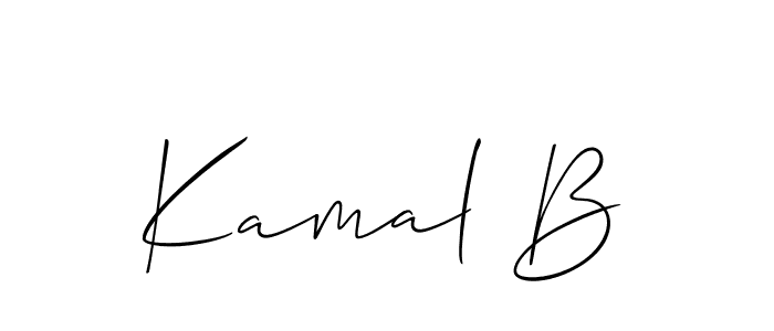 How to Draw Kamal B signature style? Allison_Script is a latest design signature styles for name Kamal B. Kamal B signature style 2 images and pictures png