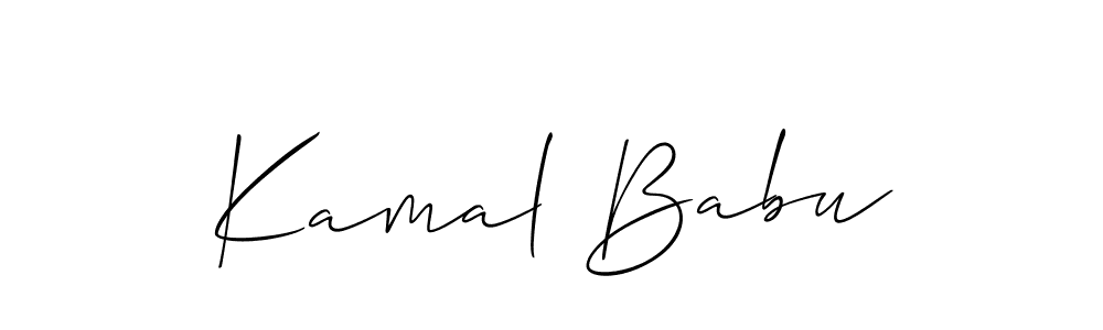 You can use this online signature creator to create a handwritten signature for the name Kamal Babu. This is the best online autograph maker. Kamal Babu signature style 2 images and pictures png