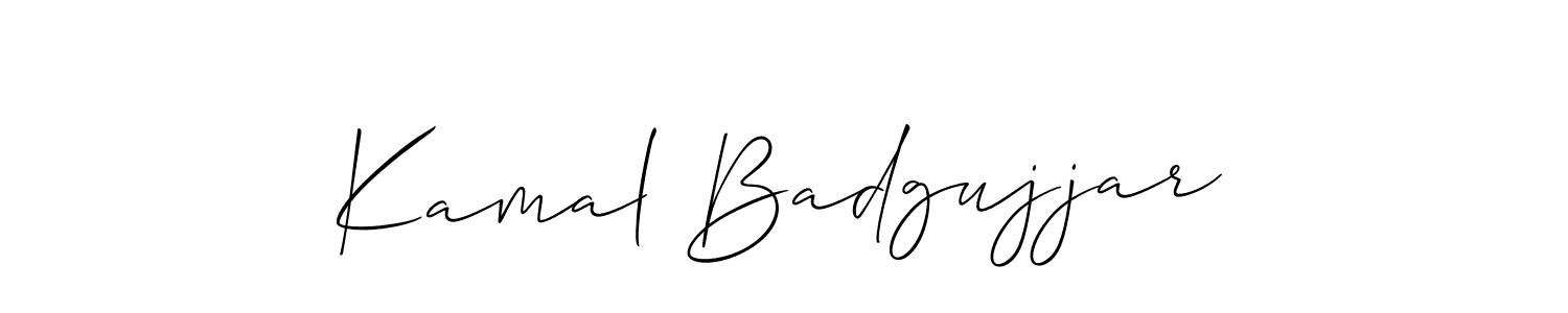 Also You can easily find your signature by using the search form. We will create Kamal Badgujjar name handwritten signature images for you free of cost using Allison_Script sign style. Kamal Badgujjar signature style 2 images and pictures png