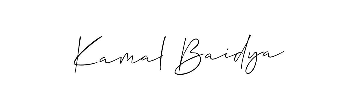 You can use this online signature creator to create a handwritten signature for the name Kamal Baidya. This is the best online autograph maker. Kamal Baidya signature style 2 images and pictures png