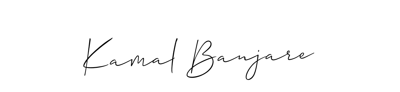 How to Draw Kamal Banjare signature style? Allison_Script is a latest design signature styles for name Kamal Banjare. Kamal Banjare signature style 2 images and pictures png