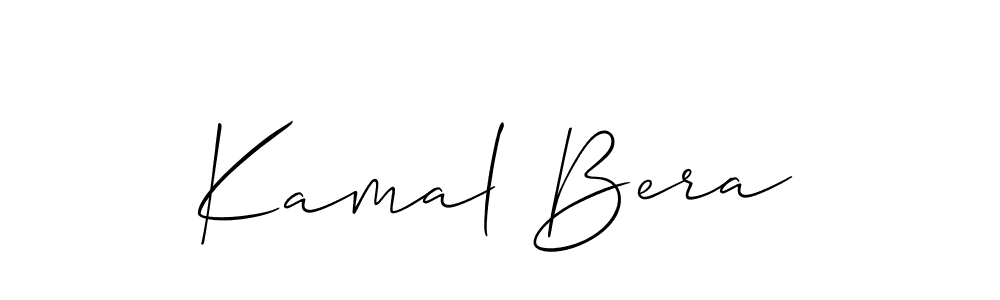 You should practise on your own different ways (Allison_Script) to write your name (Kamal Bera) in signature. don't let someone else do it for you. Kamal Bera signature style 2 images and pictures png