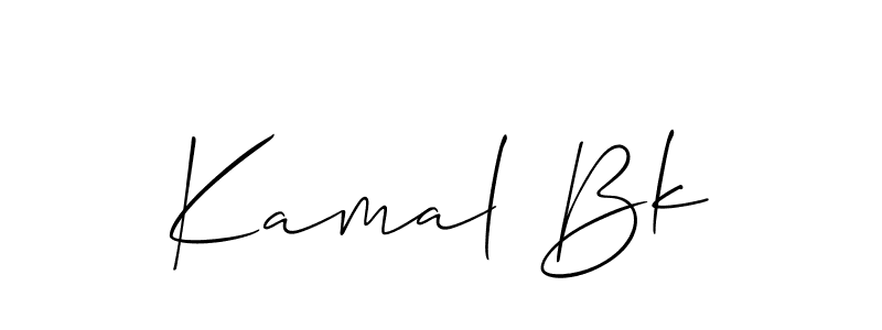 Best and Professional Signature Style for Kamal Bk. Allison_Script Best Signature Style Collection. Kamal Bk signature style 2 images and pictures png