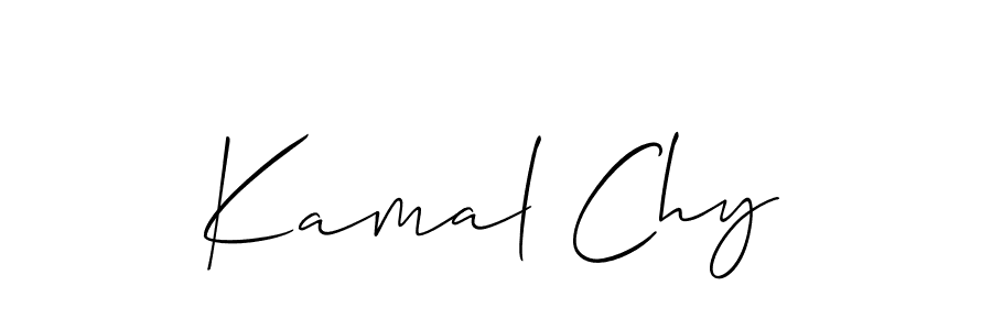 Use a signature maker to create a handwritten signature online. With this signature software, you can design (Allison_Script) your own signature for name Kamal Chy. Kamal Chy signature style 2 images and pictures png