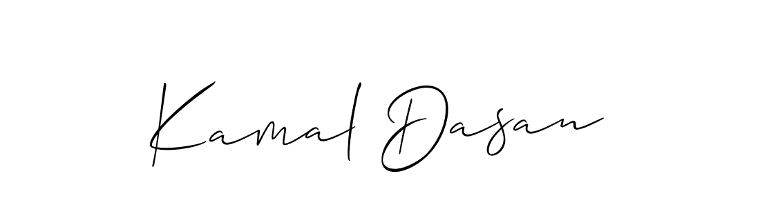 You should practise on your own different ways (Allison_Script) to write your name (Kamal Dasan) in signature. don't let someone else do it for you. Kamal Dasan signature style 2 images and pictures png