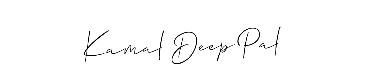 You should practise on your own different ways (Allison_Script) to write your name (Kamal Deep Pal) in signature. don't let someone else do it for you. Kamal Deep Pal signature style 2 images and pictures png