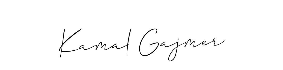 Design your own signature with our free online signature maker. With this signature software, you can create a handwritten (Allison_Script) signature for name Kamal Gajmer. Kamal Gajmer signature style 2 images and pictures png