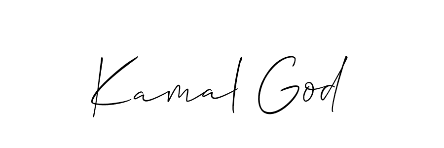 Similarly Allison_Script is the best handwritten signature design. Signature creator online .You can use it as an online autograph creator for name Kamal God. Kamal God signature style 2 images and pictures png