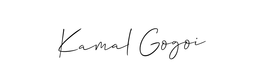 How to make Kamal Gogoi signature? Allison_Script is a professional autograph style. Create handwritten signature for Kamal Gogoi name. Kamal Gogoi signature style 2 images and pictures png
