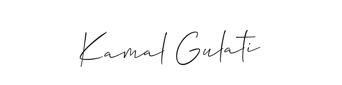 Similarly Allison_Script is the best handwritten signature design. Signature creator online .You can use it as an online autograph creator for name Kamal Gulati. Kamal Gulati signature style 2 images and pictures png