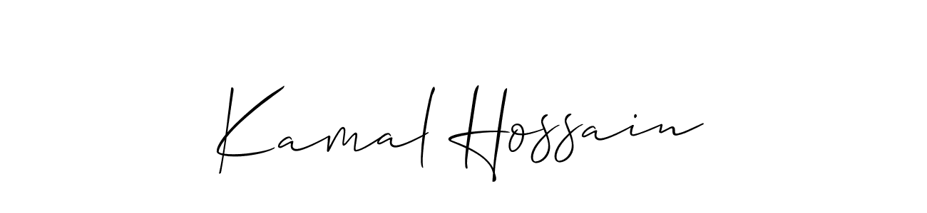 if you are searching for the best signature style for your name Kamal Hossain. so please give up your signature search. here we have designed multiple signature styles  using Allison_Script. Kamal Hossain signature style 2 images and pictures png