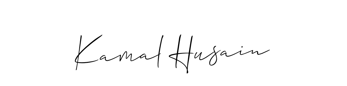 Create a beautiful signature design for name Kamal Husain. With this signature (Allison_Script) fonts, you can make a handwritten signature for free. Kamal Husain signature style 2 images and pictures png