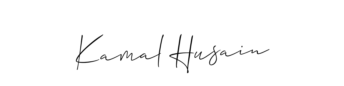 Create a beautiful signature design for name Kamal Husain. With this signature (Allison_Script) fonts, you can make a handwritten signature for free. Kamal Husain signature style 2 images and pictures png