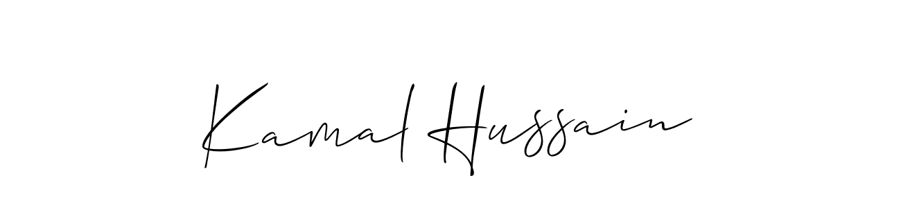 Also we have Kamal Hussain name is the best signature style. Create professional handwritten signature collection using Allison_Script autograph style. Kamal Hussain signature style 2 images and pictures png