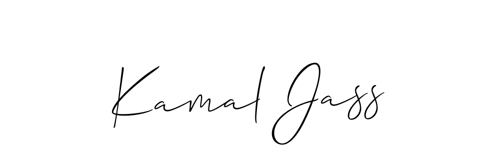 if you are searching for the best signature style for your name Kamal Jass. so please give up your signature search. here we have designed multiple signature styles  using Allison_Script. Kamal Jass signature style 2 images and pictures png