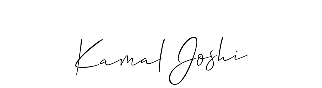 Similarly Allison_Script is the best handwritten signature design. Signature creator online .You can use it as an online autograph creator for name Kamal Joshi. Kamal Joshi signature style 2 images and pictures png