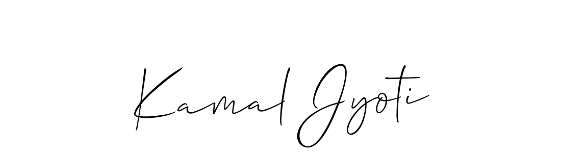 How to make Kamal Jyoti name signature. Use Allison_Script style for creating short signs online. This is the latest handwritten sign. Kamal Jyoti signature style 2 images and pictures png