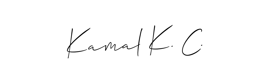 See photos of Kamal K. C. official signature by Spectra . Check more albums & portfolios. Read reviews & check more about Allison_Script font. Kamal K. C. signature style 2 images and pictures png