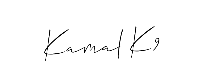 How to make Kamal K9 name signature. Use Allison_Script style for creating short signs online. This is the latest handwritten sign. Kamal K9 signature style 2 images and pictures png