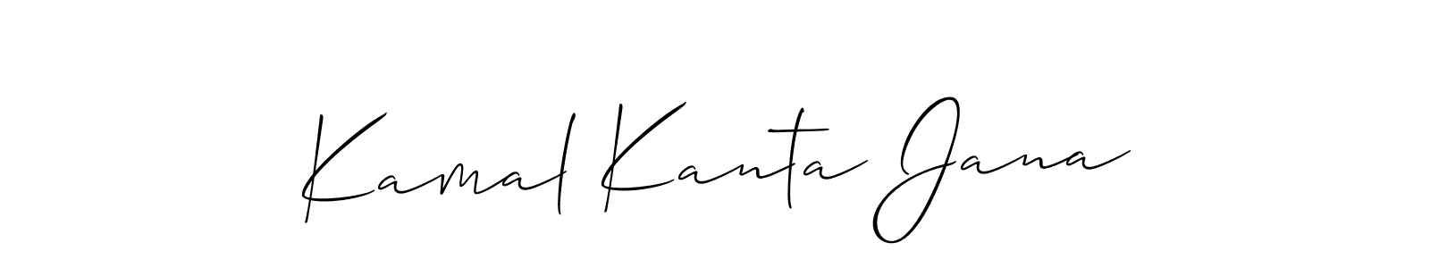 How to make Kamal Kanta Jana name signature. Use Allison_Script style for creating short signs online. This is the latest handwritten sign. Kamal Kanta Jana signature style 2 images and pictures png