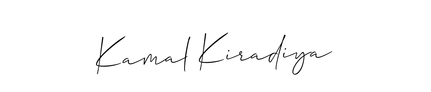 Also You can easily find your signature by using the search form. We will create Kamal Kiradiya name handwritten signature images for you free of cost using Allison_Script sign style. Kamal Kiradiya signature style 2 images and pictures png