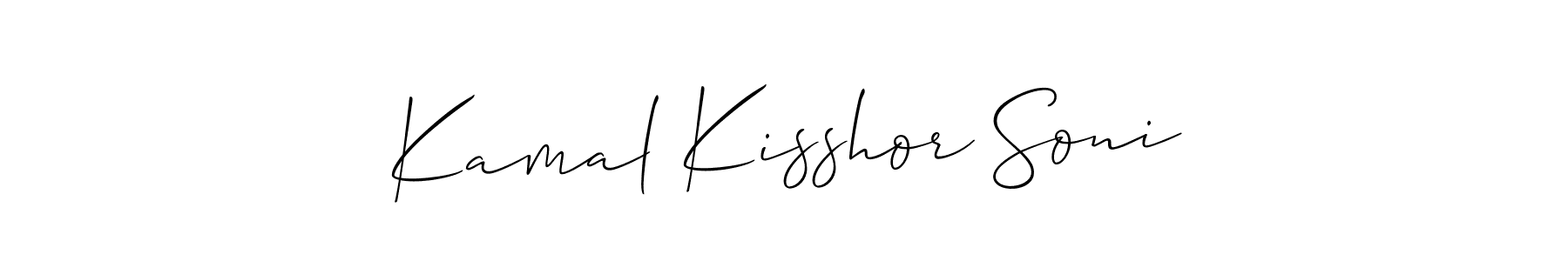 Also we have Kamal Kisshor Soni name is the best signature style. Create professional handwritten signature collection using Allison_Script autograph style. Kamal Kisshor Soni signature style 2 images and pictures png
