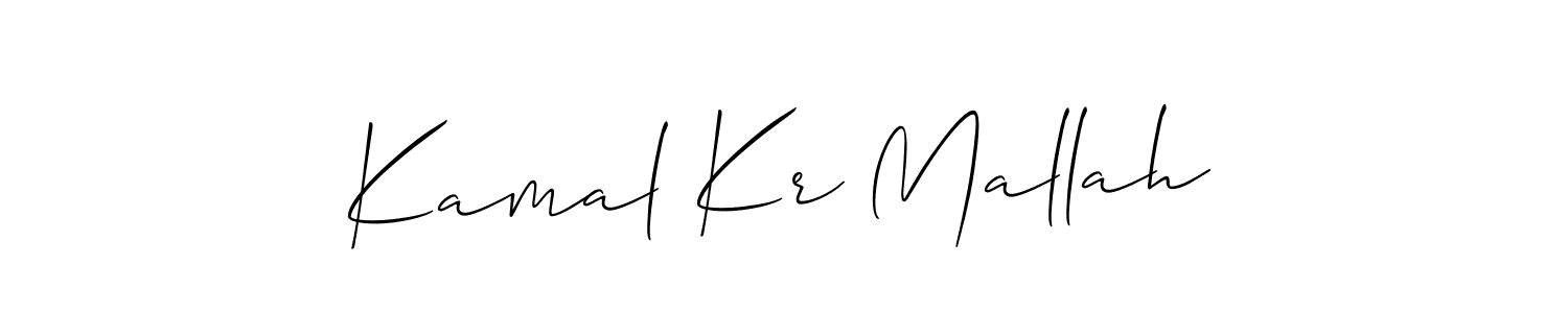 You can use this online signature creator to create a handwritten signature for the name Kamal Kr Mallah. This is the best online autograph maker. Kamal Kr Mallah signature style 2 images and pictures png