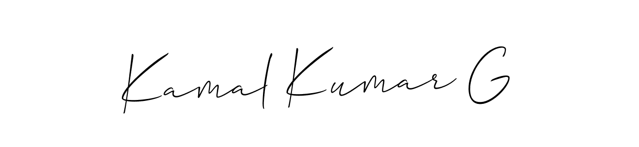 Best and Professional Signature Style for Kamal Kumar G. Allison_Script Best Signature Style Collection. Kamal Kumar G signature style 2 images and pictures png