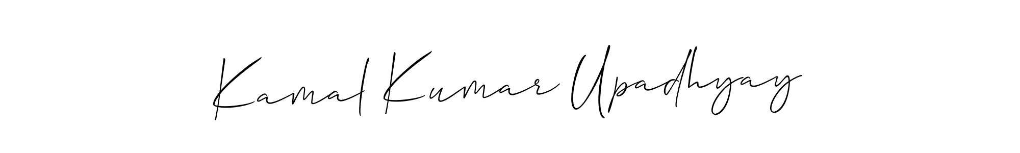 Create a beautiful signature design for name Kamal Kumar Upadhyay. With this signature (Allison_Script) fonts, you can make a handwritten signature for free. Kamal Kumar Upadhyay signature style 2 images and pictures png