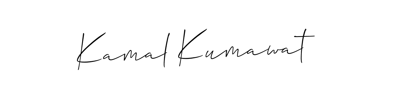 Also we have Kamal Kumawat name is the best signature style. Create professional handwritten signature collection using Allison_Script autograph style. Kamal Kumawat signature style 2 images and pictures png