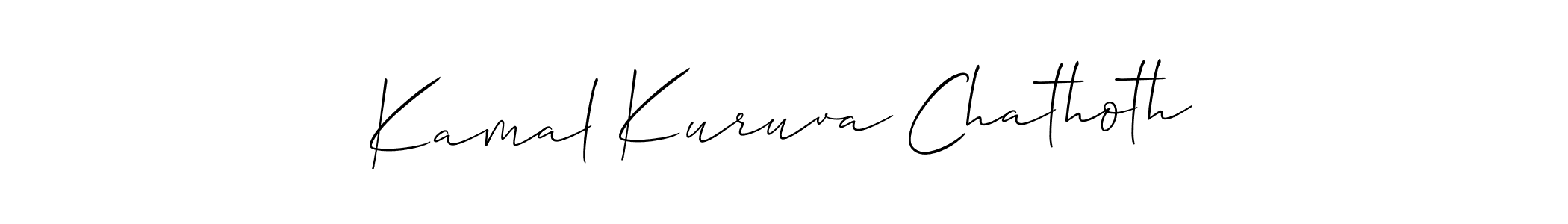 Similarly Allison_Script is the best handwritten signature design. Signature creator online .You can use it as an online autograph creator for name Kamal Kuruva Chathoth. Kamal Kuruva Chathoth signature style 2 images and pictures png