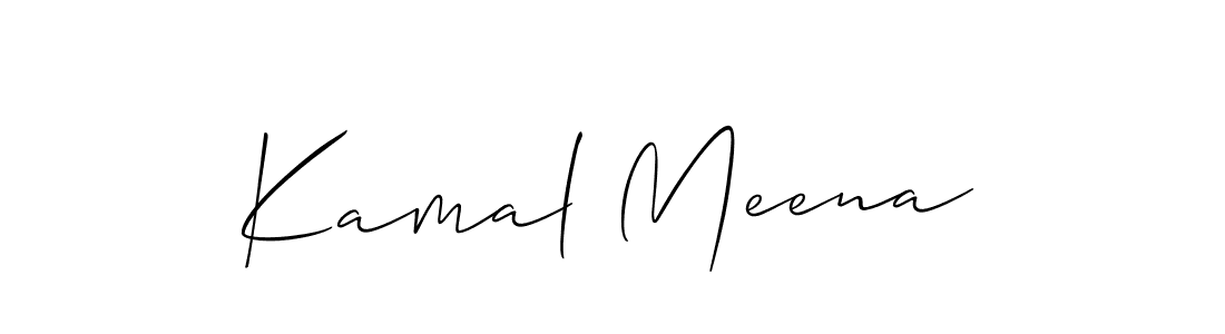 How to make Kamal Meena signature? Allison_Script is a professional autograph style. Create handwritten signature for Kamal Meena name. Kamal Meena signature style 2 images and pictures png