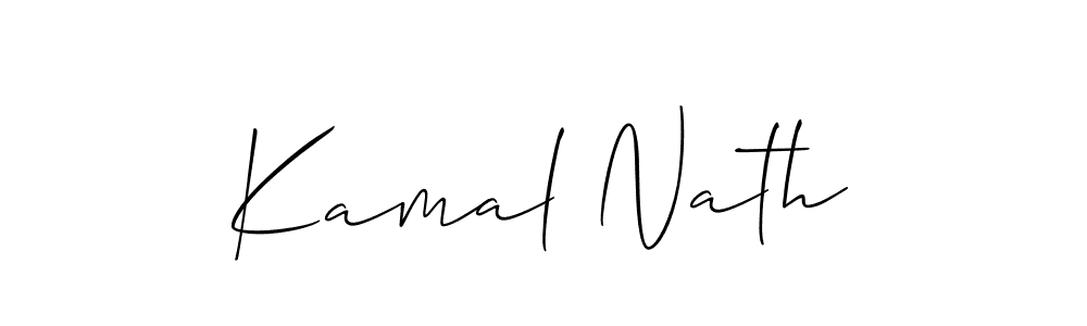 Also we have Kamal Nath name is the best signature style. Create professional handwritten signature collection using Allison_Script autograph style. Kamal Nath signature style 2 images and pictures png