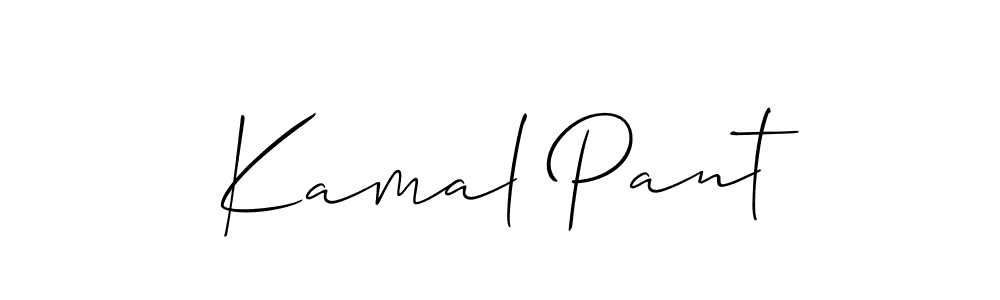 Design your own signature with our free online signature maker. With this signature software, you can create a handwritten (Allison_Script) signature for name Kamal Pant. Kamal Pant signature style 2 images and pictures png