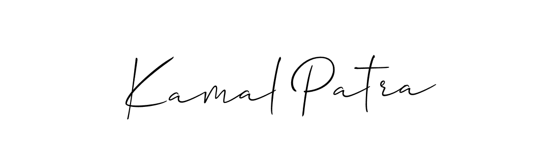 Make a beautiful signature design for name Kamal Patra. With this signature (Allison_Script) style, you can create a handwritten signature for free. Kamal Patra signature style 2 images and pictures png