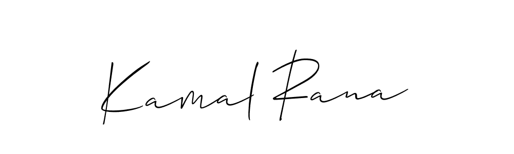 Allison_Script is a professional signature style that is perfect for those who want to add a touch of class to their signature. It is also a great choice for those who want to make their signature more unique. Get Kamal Rana name to fancy signature for free. Kamal Rana signature style 2 images and pictures png