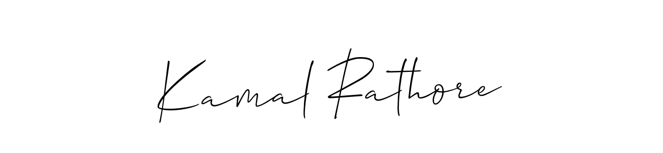 Create a beautiful signature design for name Kamal Rathore. With this signature (Allison_Script) fonts, you can make a handwritten signature for free. Kamal Rathore signature style 2 images and pictures png